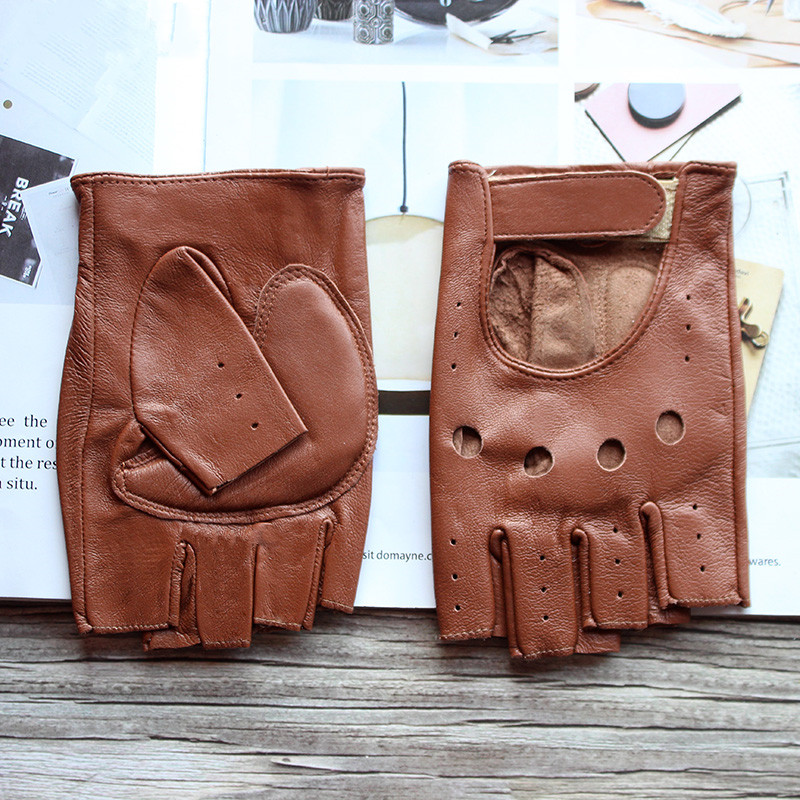 Leather Driving Glove - Nowe damskie rękawiczki z owczej skóry